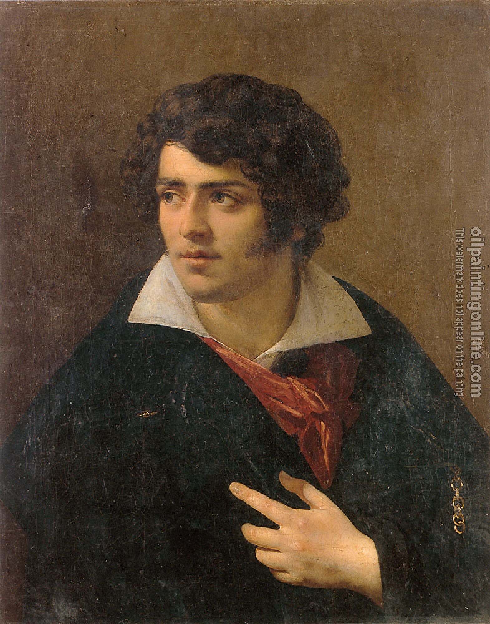 Anne-Louis Girodet de Roussy-Trioson - Portrait of a Young Man